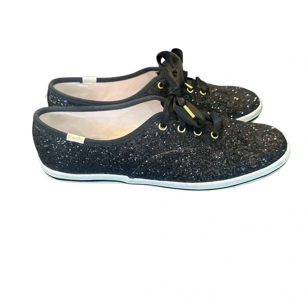 Keds‎ x Kate Spade New York Black Glitter Sneakers Size 7